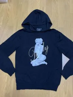 お値下げ！Rady ニットパーカー　men's M ブラックのサムネイル