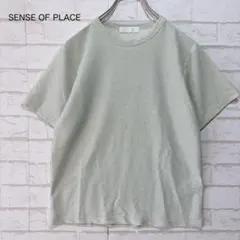 センスオブプレイスバイアーバンリサーチ クルーネックラメTシャツ 半袖 シルバー