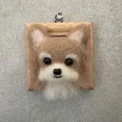 羊毛フェルト 壁掛け シーズー ハンドメイド - メルカリ