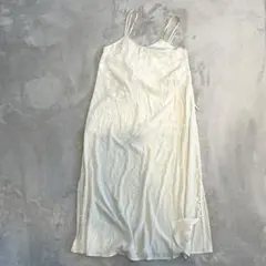 【アースミュージックアンドエコロジー】キャミワンピース/レイヤード/ドット柄/F