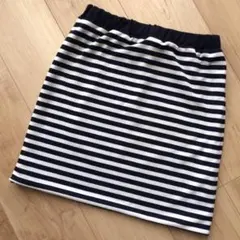 リバーシブルボーダースカート