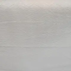 白い着物反物 立体模様　　正絹