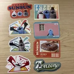パペットスンスン キラキラダイカットステッカー
