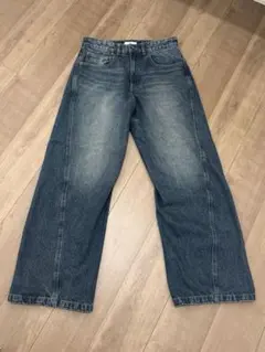BERSHKA デニムパンツ ワイドシルエット EUR38 USA30 - メルカリ