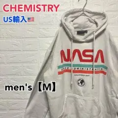 ●D306【US輸入】 ケミストリー NASAパーカー ホワイト系 メンズ【M】