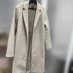 ZARA ベージュ ロングコート ウール混合
