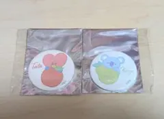 BT21 缶バッジ フルーツシリーズ　2個セット　/ KOYA・TATA