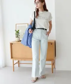 定価6600円　新品タグ付　DISCOAT USコットンデニムフレアパンツ