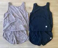 monmimi モンミミ　セットアップ2点セット　2XL 130 モカ・黒