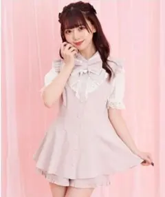 最終値下げ！ BABY 5部丈ブラウス ピンク ロリータ - メルカリ