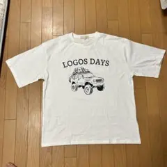 新品タグ付　LOGOS DAYS ロゴス　限定デザイン　半袖Tシャツ　LL 白のサムネイル