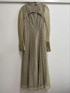 ANDRESD バックオープンジオメトリックドレス　Sサイズ　オケージョンドレス