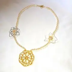 ハンドメイド エレガント ネックレス