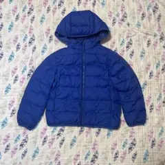 ユニクロ UNIQLO キッズ アウター中綿ジャケット ダウン 130 ブルー青