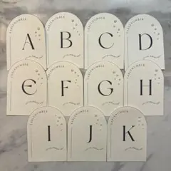 テーブルナンバー(A〜K)