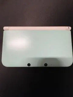 Nintendo 3DS LL 本体 ミント×ホワイト ドット柄