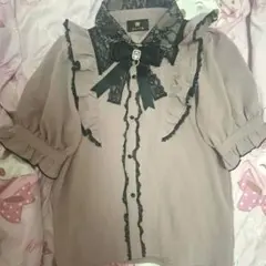 ROJITA ラッフルフリル配色ブラウス 半袖 LIZLISAのリボン付き - メルカリ