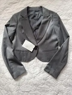 【お値打ち価格】美品 新品 グレー セレモニー テーラードジャケット 入学式