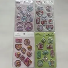 か*と様 セリア　ディズニー ウォーターシール　４枚セット