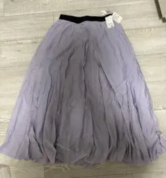 【新品】薄紫 フレアスカート Mのサムネイル