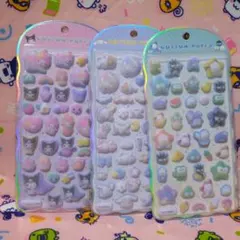 コットンパフィーシール　マイメロディ&クロミ　シナモロール　はぴだんぶい　正規品