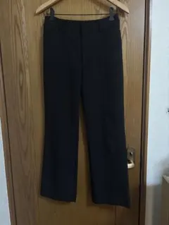 黒　パンツ　スラックス　センターライン　m l