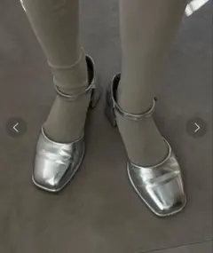 Kastane カスタネ スクエアストラップパンプス　オケージョン対応