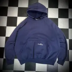 00s USA製　Carhartt プルオーバーパーカー　フェードネイビー