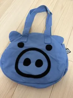 美品★drug store's キャンバス ブタ顔 トートバッグ 手提げバッグ