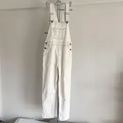 オーバーオール サロペット デニムパンツ キナリ系 M 綿100%