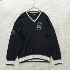 VALENZA PO SPORTS Vネックニット 40 黒のサムネイル