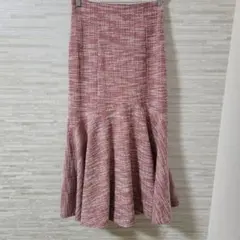 アースミュージックアンドエコロジー マーメイドスカート ツイード フレア