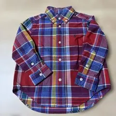 値下げRalph Lauren チェック柄 長袖シャツ 90cm