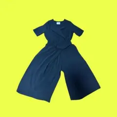 CLOCHE クロシェ　ジレ風　サロペット　パンツ　オールインワン　ブラックのサムネイル