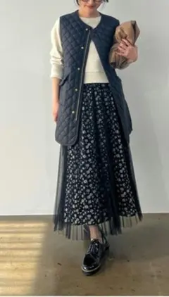 【試着のみ】COHINA　コヒナ　キルティングジレ