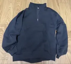 GU ハーフジップ Mサイズ グレー