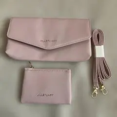 【未使用】JILLSTUART レザー調バッグ&ミニポーチ　2点セット