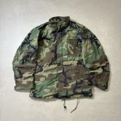 80s米軍実物M-65フィールドジャケット3rd M-Rウッドランドカモ古着