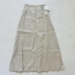 【新品】nano universe リネンスカート Aライン S（D879）
