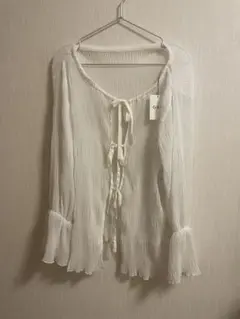 GRL グレイル　シアーフリルブラウス　新品