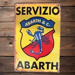 アバルトabarth ガレージサイン　おまけ付き アバルト（ABARTH） アバルトサインボード-Parking Only- 22360