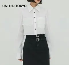 【美品】UNITED TOKYO オーバーレイヤーシャツ 異素材 シアーのサムネイル