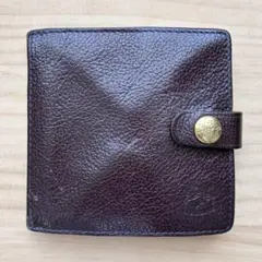 【IL BISONTE】二つ折り　財布　ダークブラウン