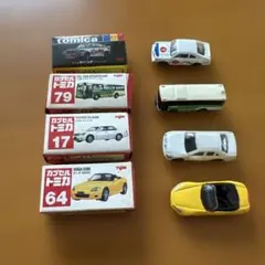 トミカ プレミアム BOX調アクリルキーチェーン2 全4種 コンプセット