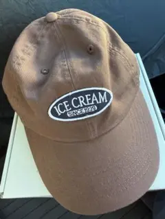 ※ゆっちゃん※ ICE CREAM キャップ ブラウン ゆっちゃん様専用※ ICE CREAM キャップ ブラウン - メルカリ