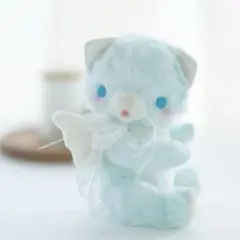 天使仔猫 アーティストベア 海外作家様 ぬいぐるみ ハンドメイド エンジェル