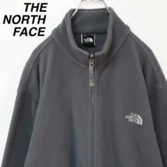 【2XLサイズ】ノースフェイス／フリースジャケット　刺繍ロゴ　グレー　韓国規格