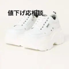 「YOSUKE/ヨースケ」厚底レースアップスニーカー　白