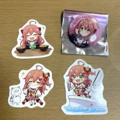 さくらみこ　スシロー　缶バッジ&ピックセット