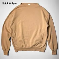 スピックアンドスパン ウラケハイネックプルオーバー サーモンピンク スウェット